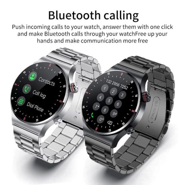 LIGE ECG PPG NFC Amoled Calling Smartwatch Silver BW0382 - Image 2