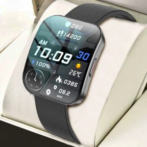 Ultra-thin Super Amoled Curved Waterproof Smartwatch Women Blue Tooth Call Smart Watch Men Sleep 24h Heart Rate Health Monitor Sports