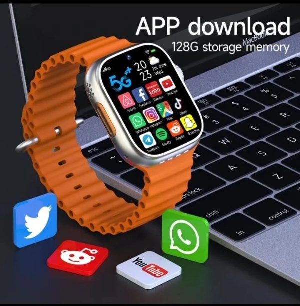 Dual camera GPS 8GB Ram 128GB Room 5G Sim Android Smartwatch - Image 2
