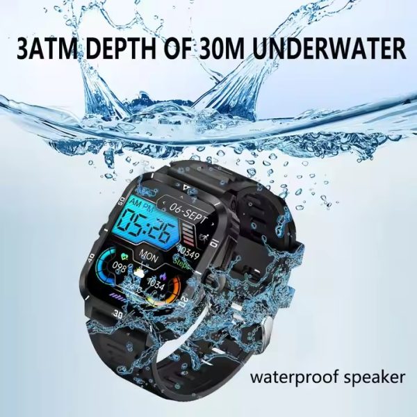Lige Military Grade Rugged Bluetooth Calling Waterproof Smartwatch BW0696 - Image 4