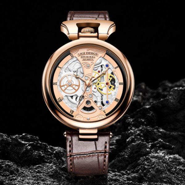 Liege new hollow design men's waterproof watch - Image 4