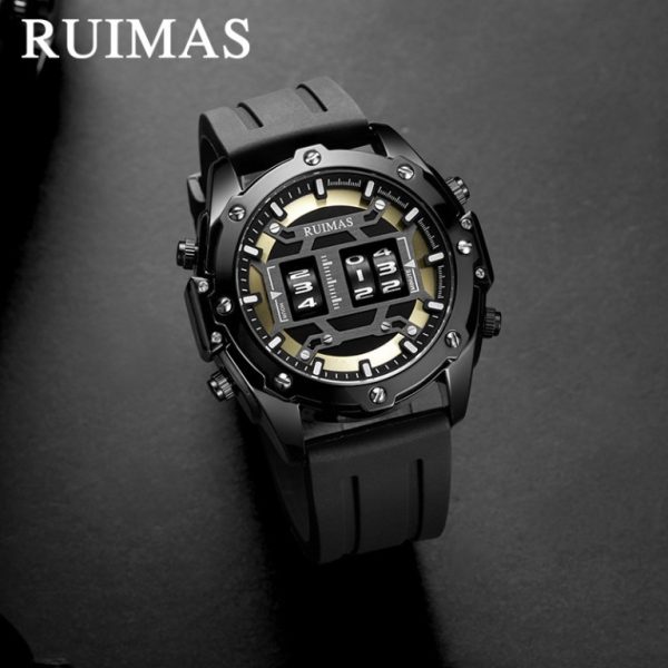 Luxury Roller Digital Quartz Waterproof Watch for Men Ruimas Megeir - Image 3