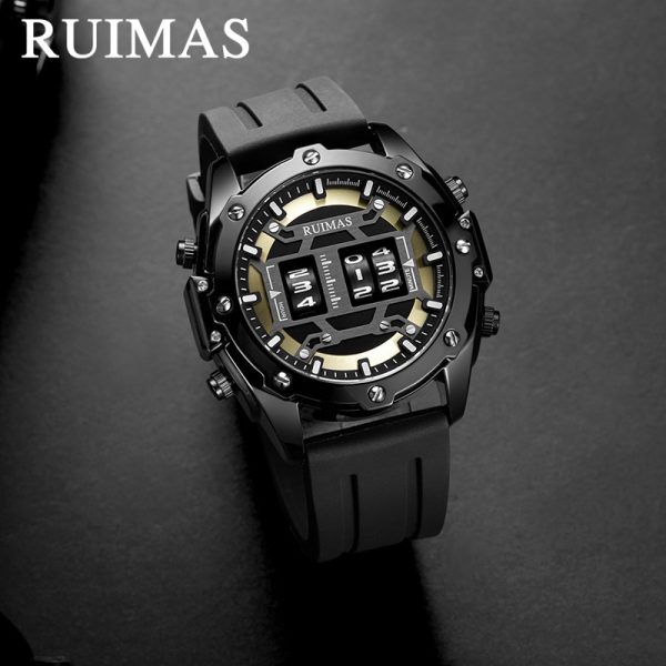 Luxury Roller Digital Quartz Waterproof Watch for Men Ruimas Megeir - Image 2
