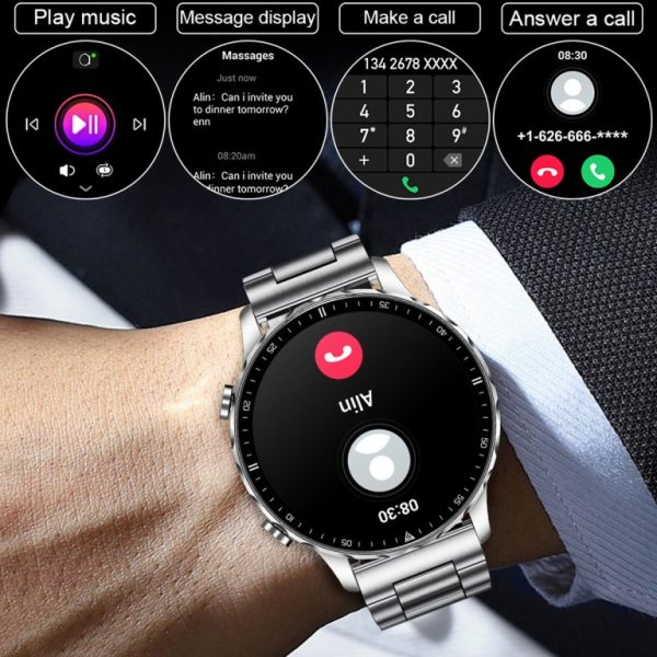 New Design LIGE Multifunctional AI Voice Assistant Bluetooth Calling Waterproof Smartwatch - Image 5