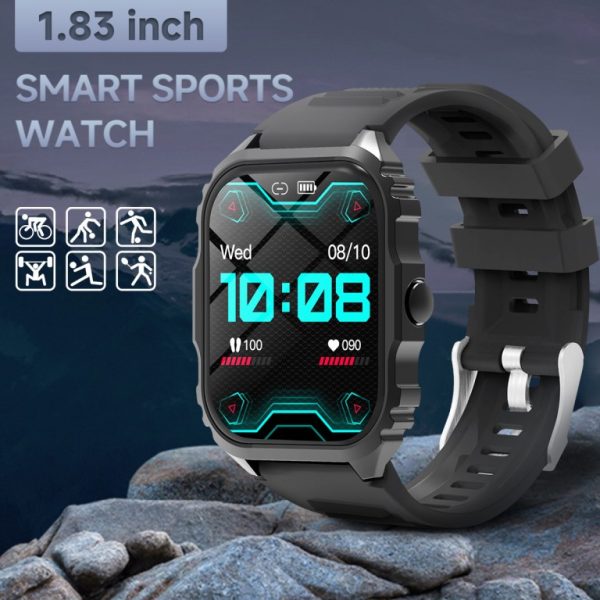 LIGE Multifunctional Bluetooth Calling Heart rate BP Waterproof Rugged Design Smart watch - Image 2