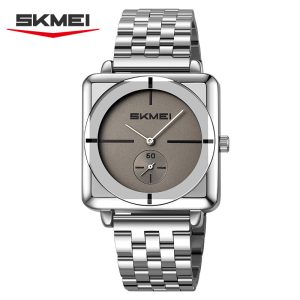 SKMEI Business Luxury Quartz Men Watches Dimensional Texture Dial