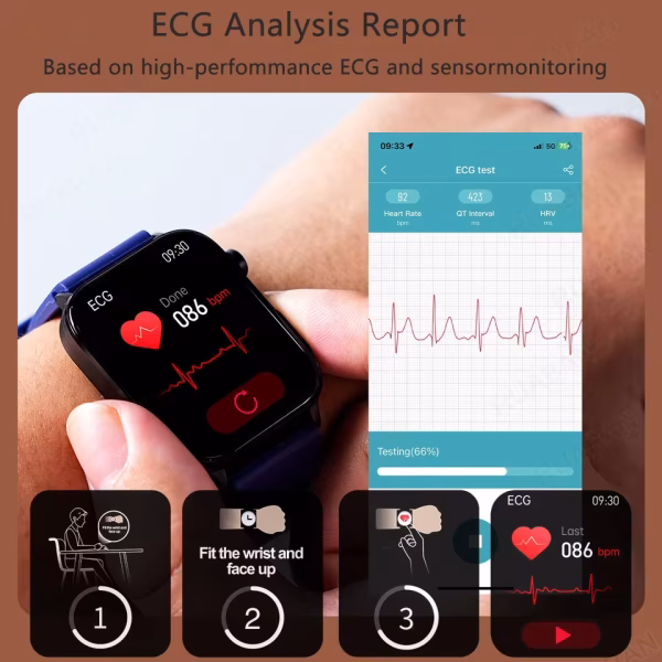 Blood Sugar Monitoring ECG/PPG Medical Grade Smartwatch 2025 - Image 4