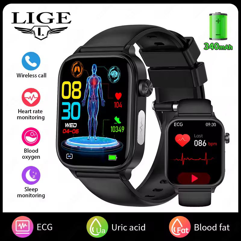 Blood Sugar Monitoring ECG/PPG Medical Grade Smartwatch 2025 - Image 2
