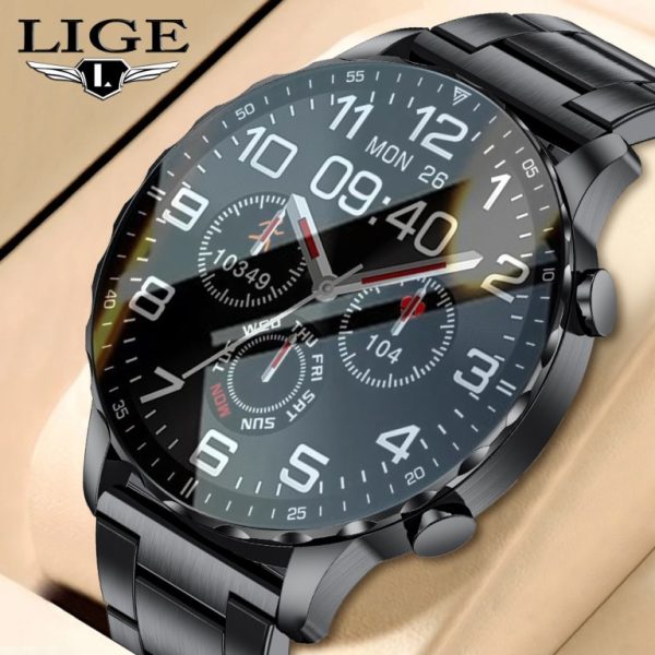 New Design LIGE Multifunctional AI Voice Assistant Bluetooth Calling Waterproof Smartwatch - Image 2