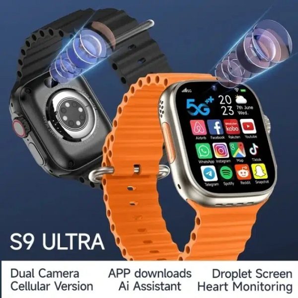 Dual camera GPS 8GB Ram 128GB Room 5G Sim Android Smartwatch - Image 4