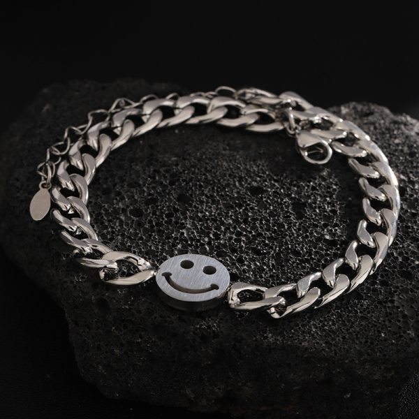 Smiley Stainless Steel Bracelet