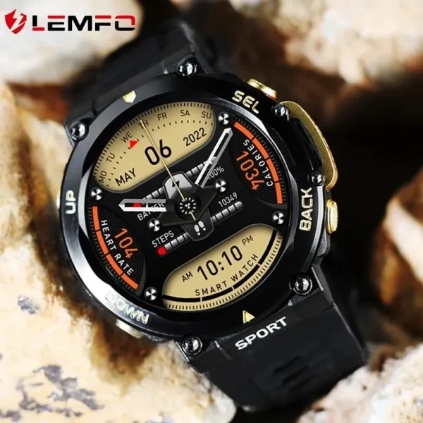 LEMFO LF33 Rugged Waterproof Smartwatch NFC Military Grade Bluetooth Calling - Image 2