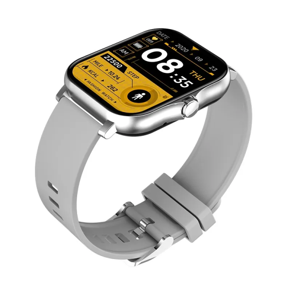 LIGE Full Touch Bluetooth Calling Multifunctional Smartwatch GT20 Silver v2 - Image 4