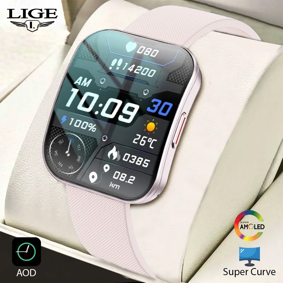 Ultra-thin Curved Super Amoled Multifunctional Health Monitoring Waterproof Smartwatch - Image 4