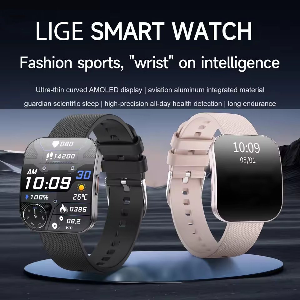 Ultra-thin Curved Super Amoled Multifunctional Health Monitoring Waterproof Smartwatch - Image 5